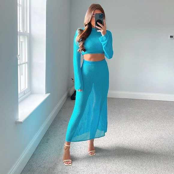 Zara 2 pcs Pointelle knit sweater - Picture 10 of 16